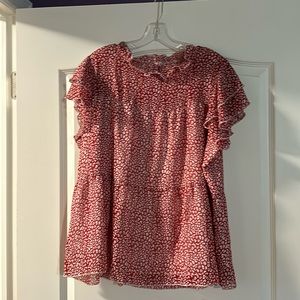 Women’s red blouse size xxl